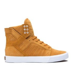 Dámské Kotníkové Boty Supra SKYTOP Bílé | CZ-61708